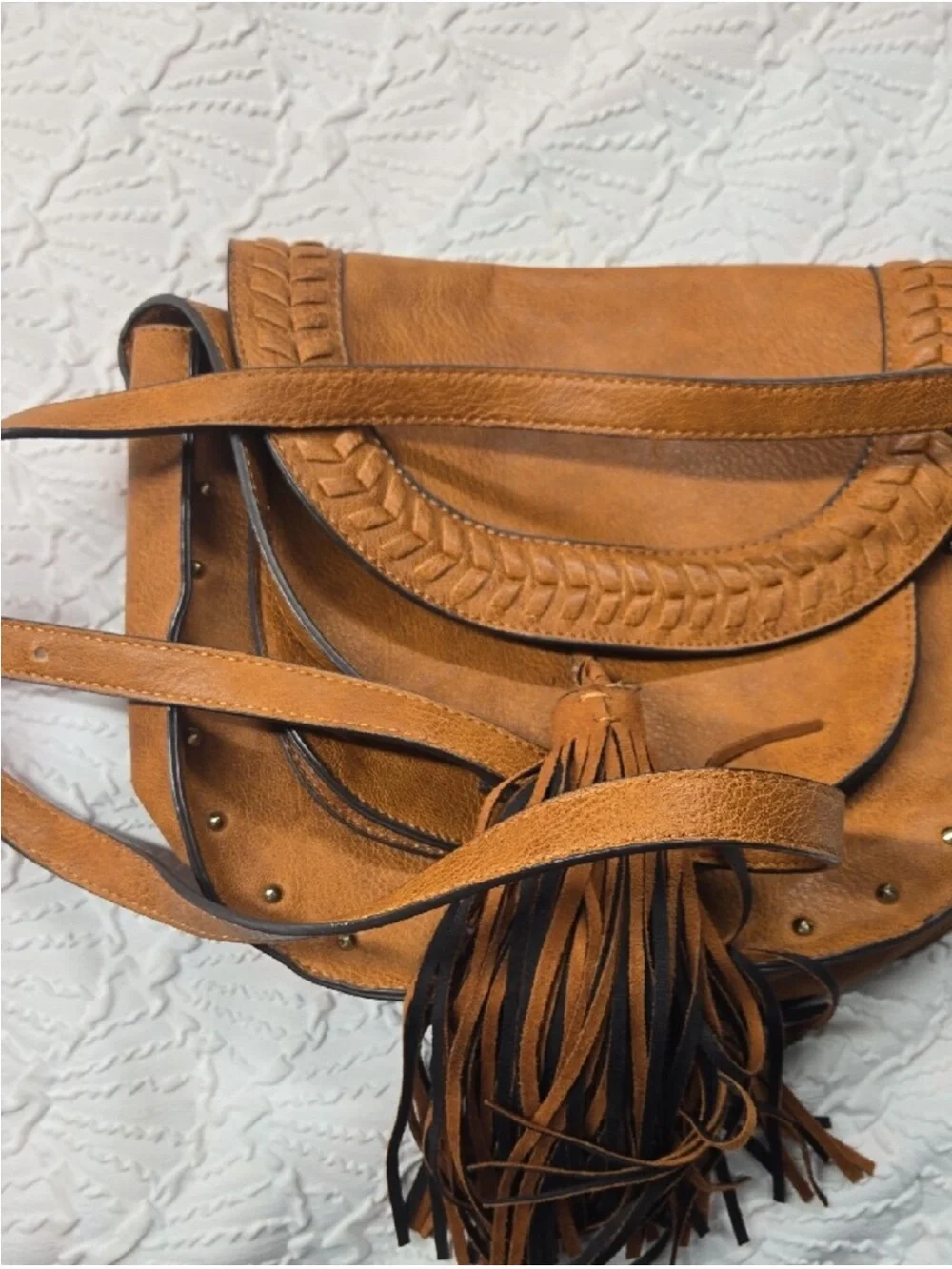 Steve Madden Tooled & Studded  Crossbody Bag